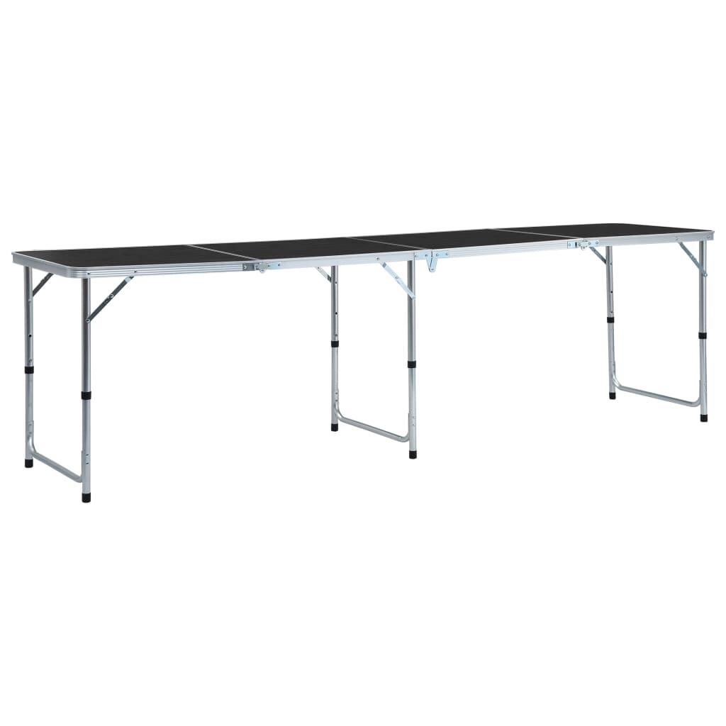 Foldable Camping Table Aluminium 240x60cm
