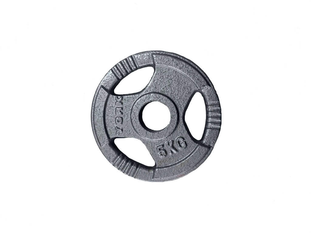York 5KG Cast Iron Olympic Disc Single