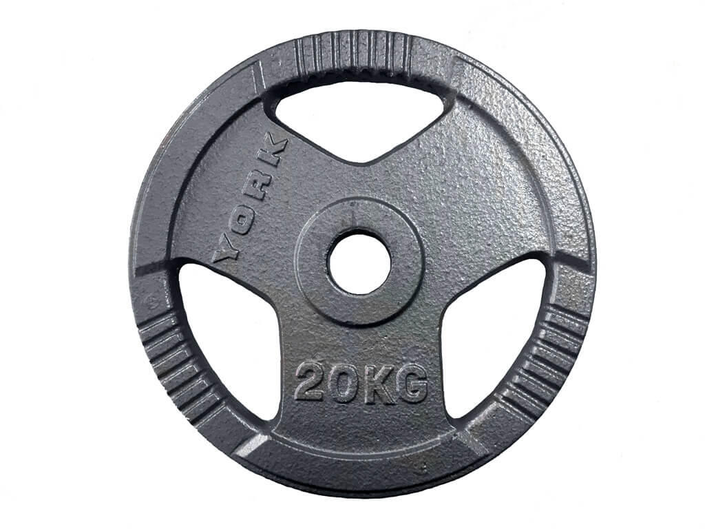 York 20KG Cast Iron Olympic Disc Single
