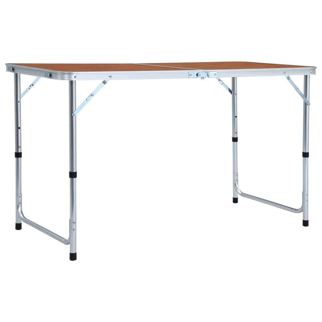Foldable Camping Table Aluminium 120x60cm