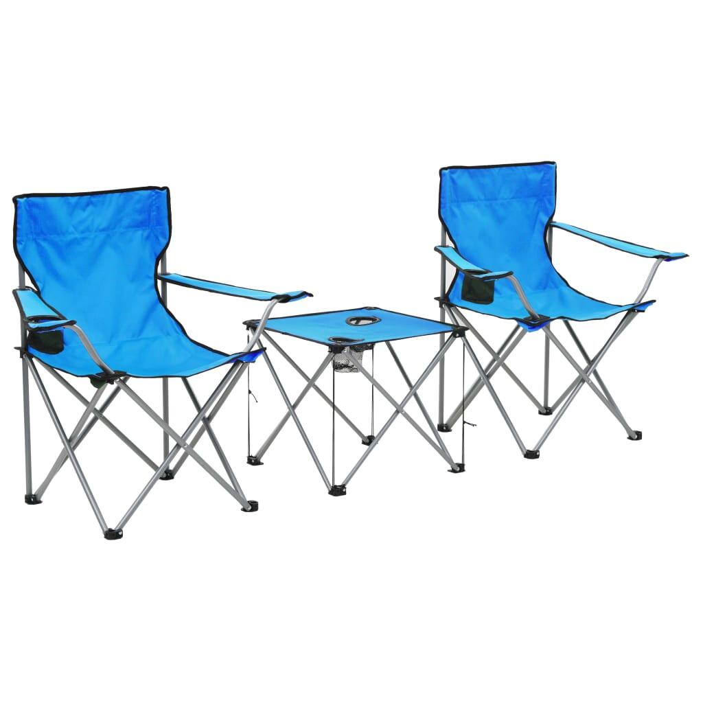 Camping Table and Chair Set 3 Pieces