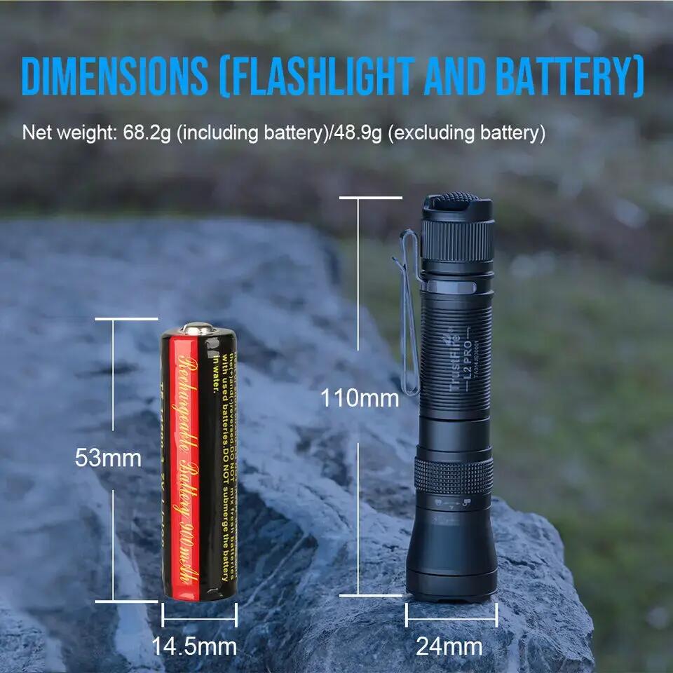 Lanternă TACTICA L2PRO, LED de 1100 lm  reîncărcabilă 5/6