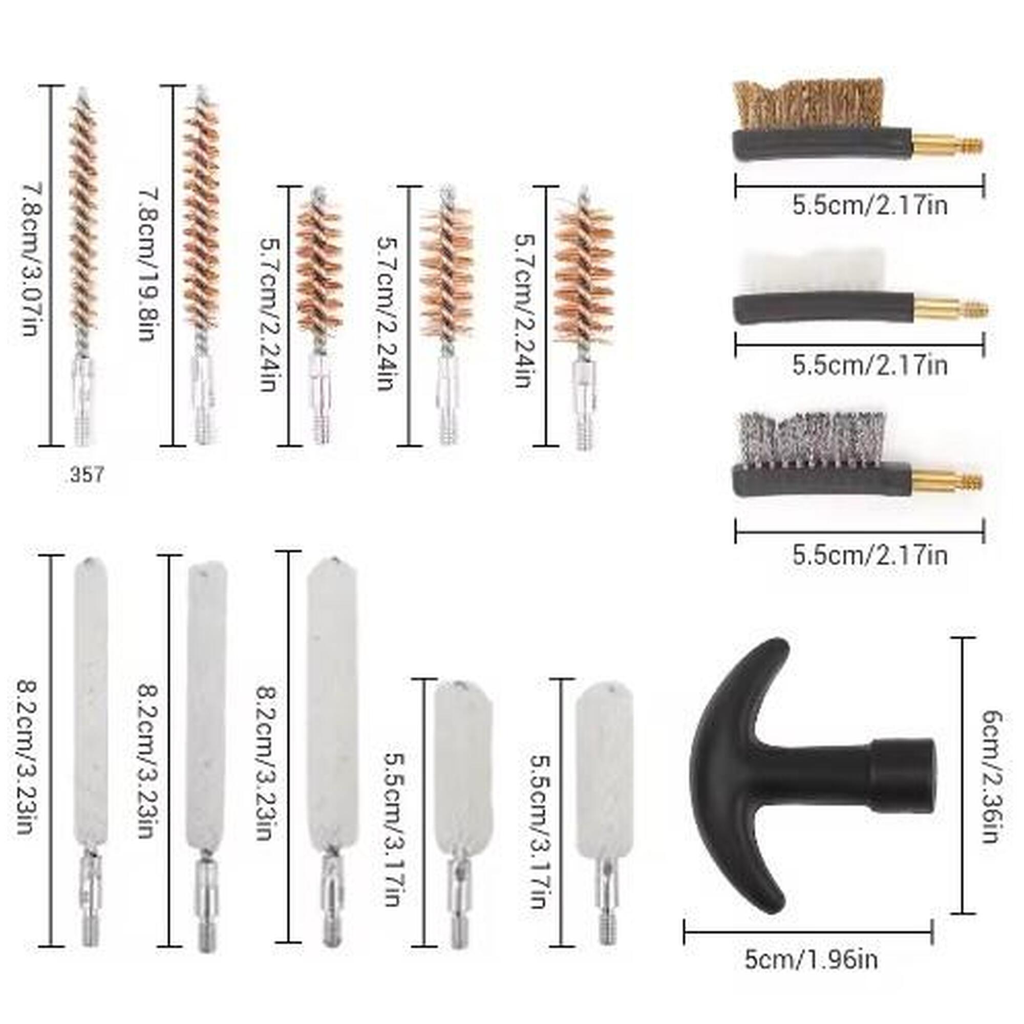 Kit universal pentru curățare arme cu husa de transport