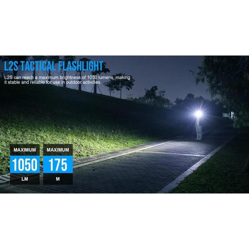 Lanternă TACTICA L2S, TrustFire, LED,1050 lm, reîncărcabilă, cu comutator dublu