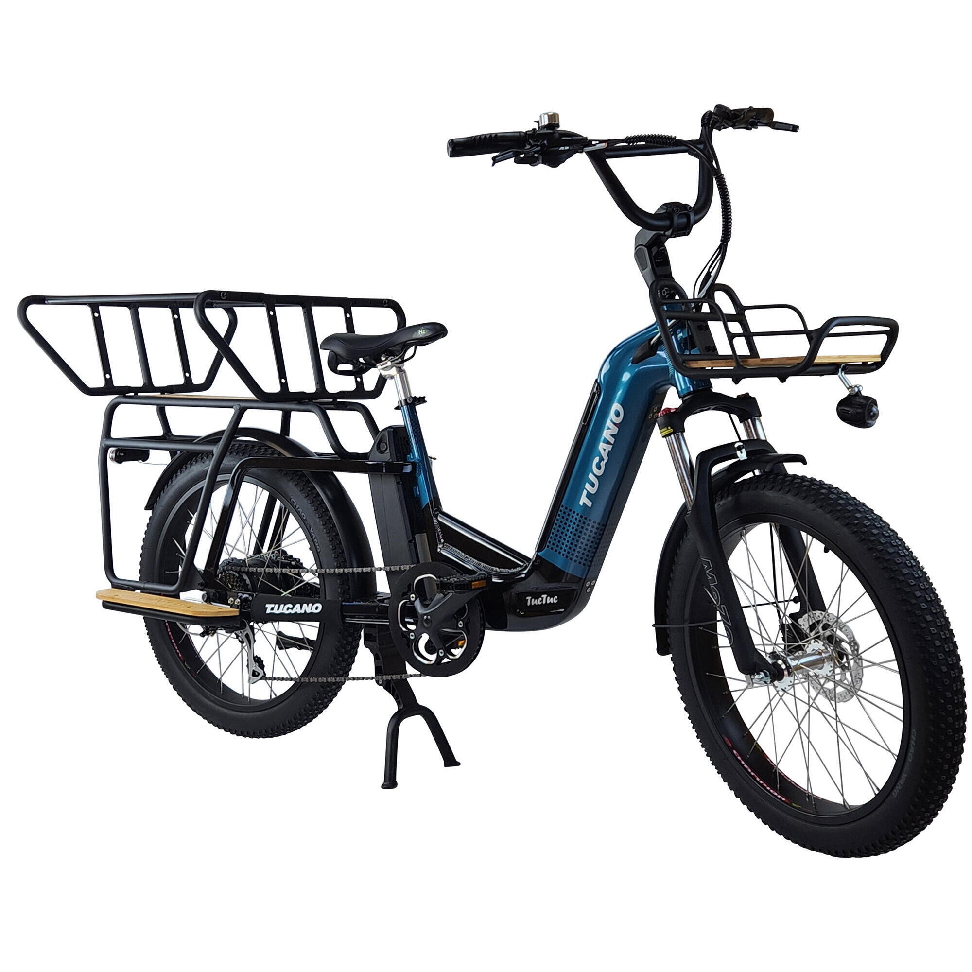 Tucano - Vélo Électrique Family Cargo Tuc Tuc Xroad 500w Bleu - Vélo Cargo - Bleu - Kid Unique - Decathlon