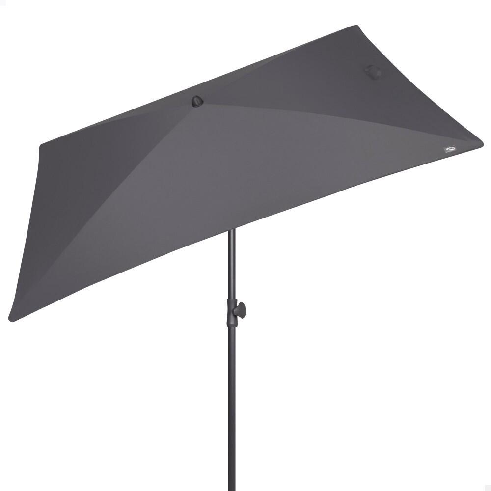 Aktive Guarda-sol retangular inclinável cor antracite 200x125 cm UV30