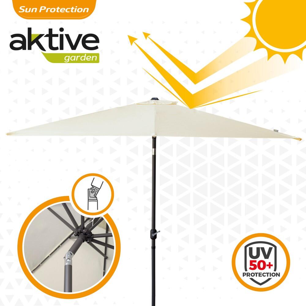 Parasol de jardin carré 270x270 cm inclinable Aktive 3/7