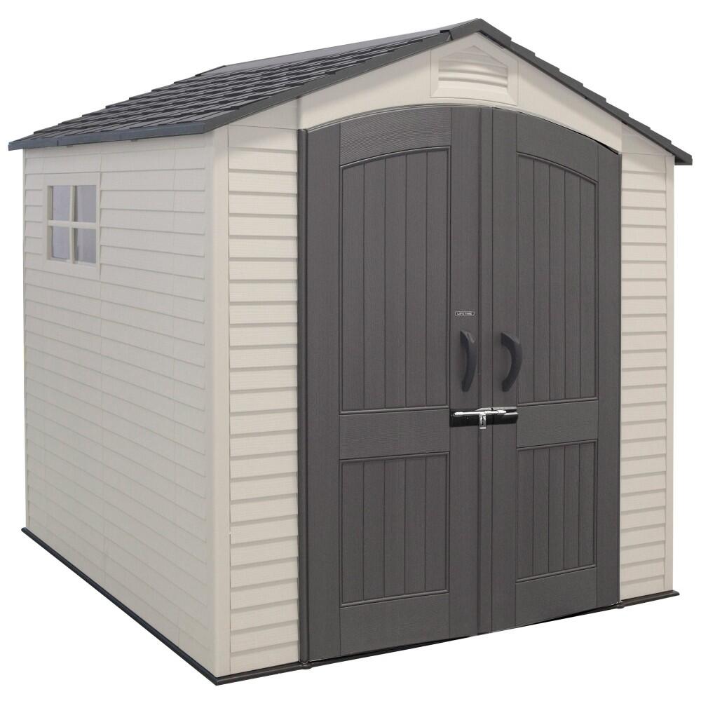 Abrigo jardim super resistente com janela lifetime 214x213x227 cm uv100