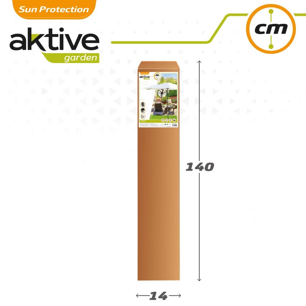 Parasol de jardin hexagonal Ø270 cm avec système de poulie double Aktive 7/7