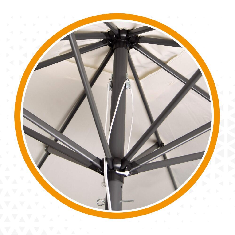 Parasol de jardin carré 270x270 cm avec protection UV50 Aktive 5/7