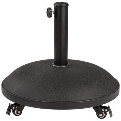Soporte parasol circular cemento con ruedas Aktive Garden