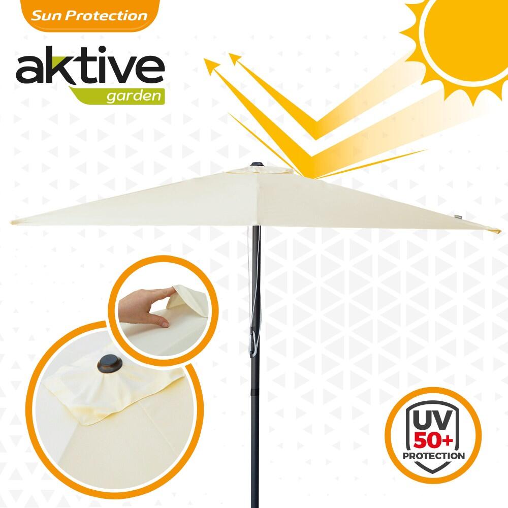 Parasol de jardin carré 270x270 cm avec protection UV50 Aktive 3/7