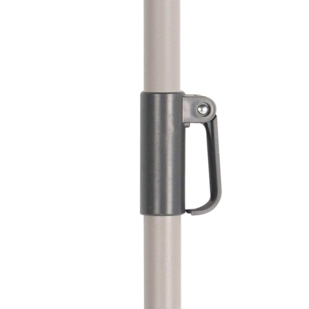 Aktive Grand parasol de jardin hexagonal inclinable coupe-vent ivoire 230cm UV50 5/7