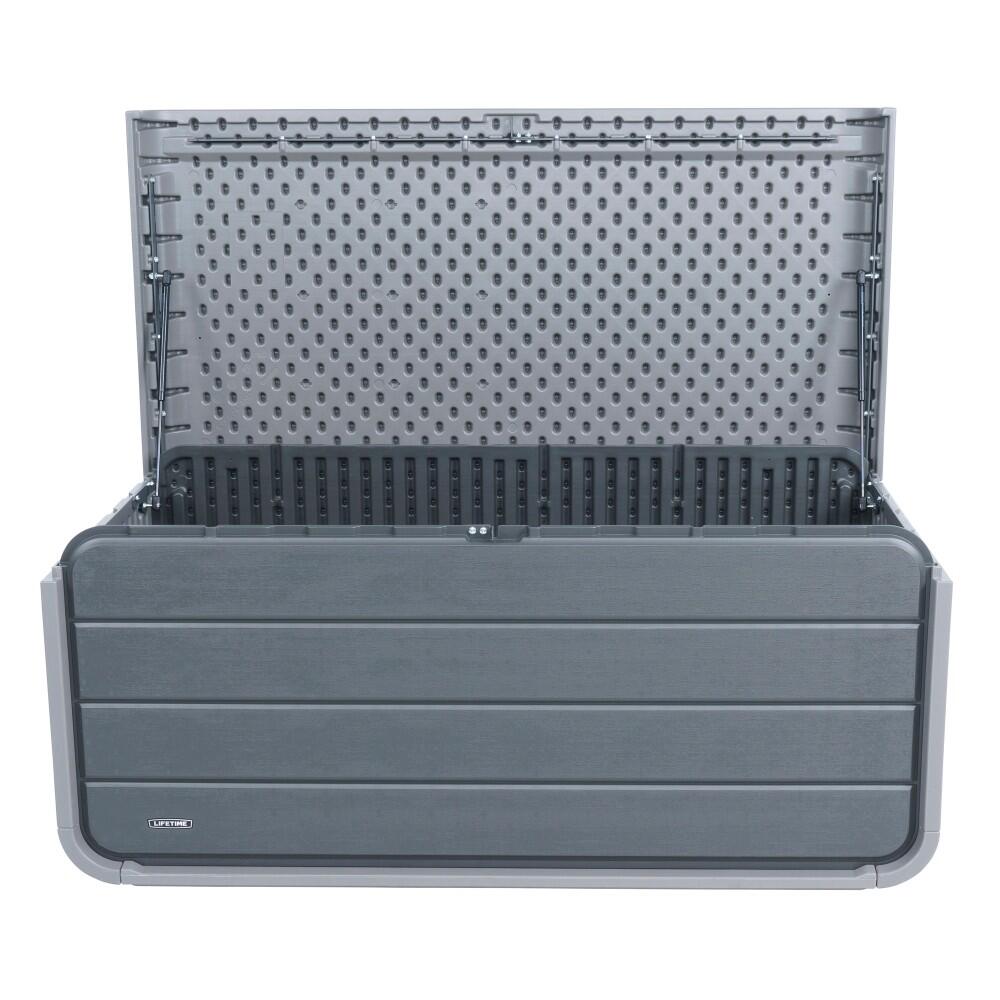 Baúl exterior ultrarresistente gris c/tapa abatible Lifetime 2/7