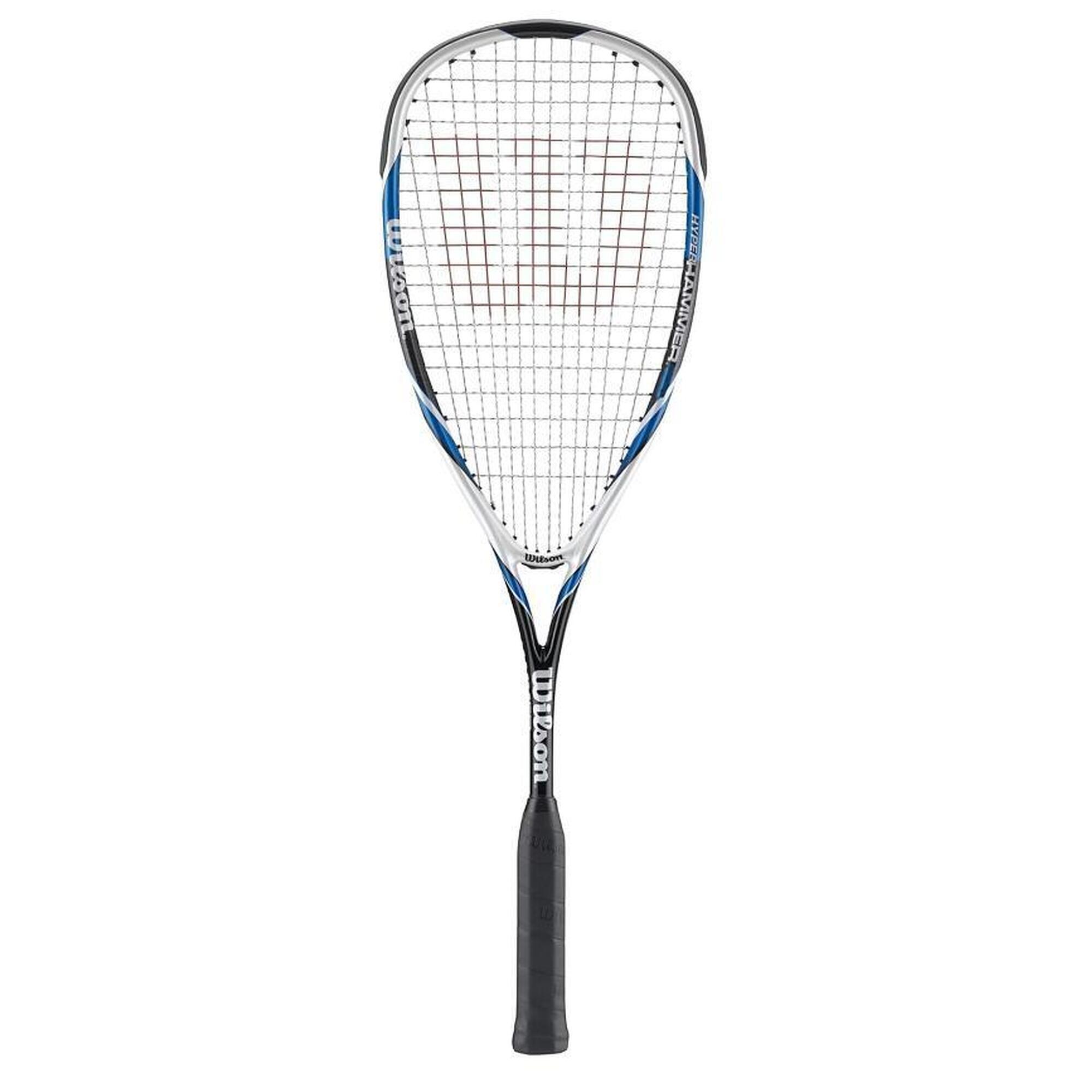 Wilson - Hyper Hammer 120 Adulte Raquette De Squash - Bleu - Raquette De Squash - Blanc|bleu|gris - Taille Unique - Decathlon
