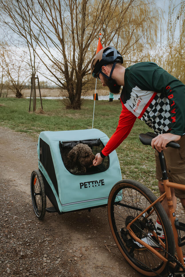 Przyczepka rowerowa dla psa PETRIVE do 40 kg