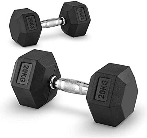 Halteres hexagonais de 20 kg