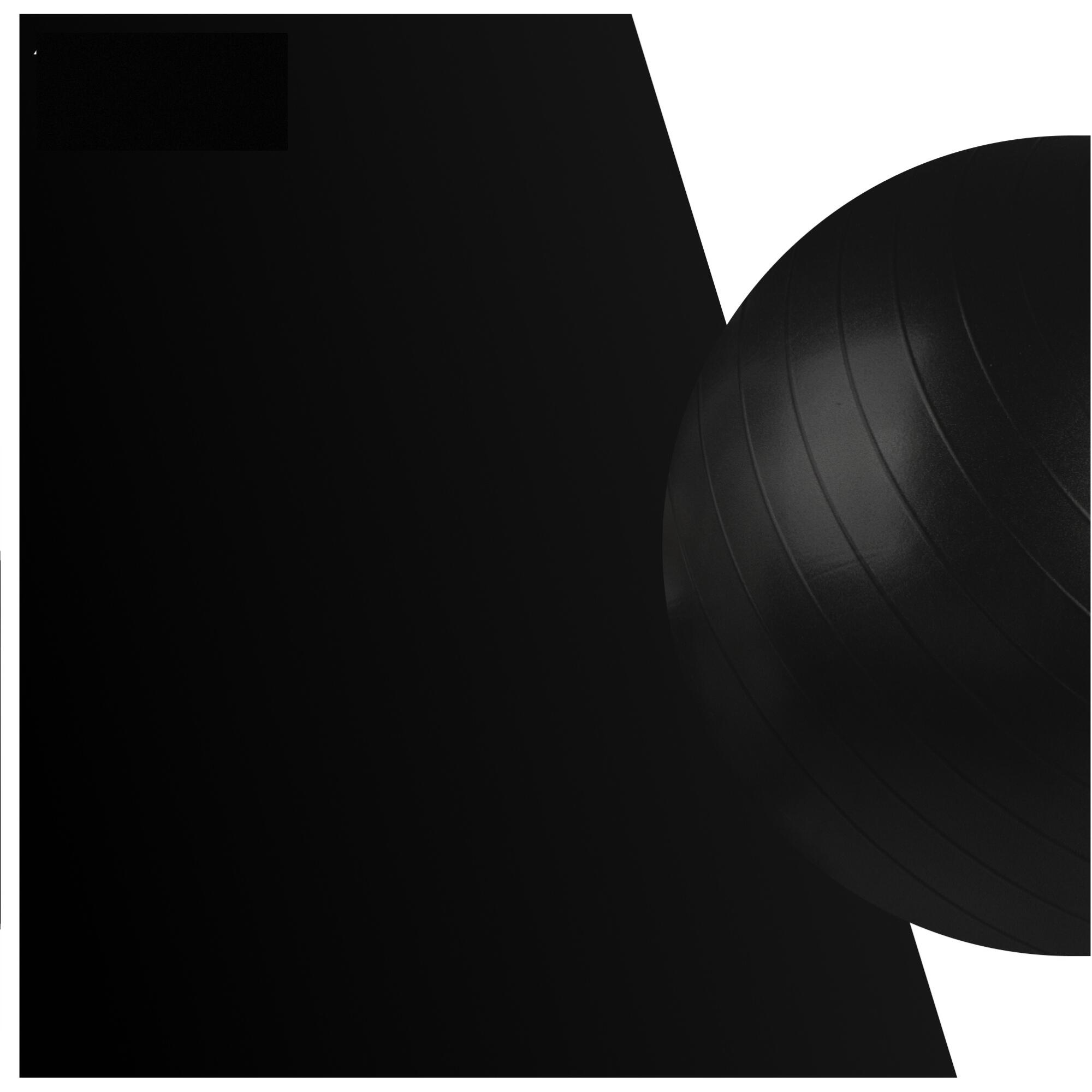 Ballon de yoga avec pompe - Ballon de Pilates - Ballon de fitness - 65cm - Noir 5/7