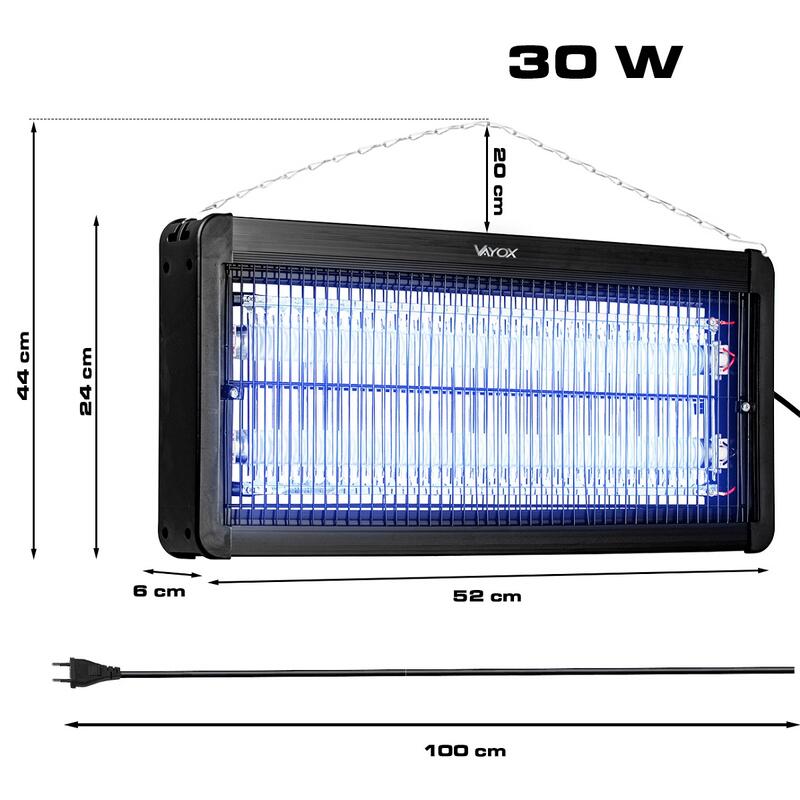 Lampa owadobójcza na komary muchy VAYOX IKV-30W 200m2