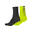 Calcetines Endura CoolMax Stripe 2-P Negro-Amarillo Talla 37-42