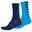 Calcetines Endura CoolMax Stripe 2-P Azul-Azul Claro Talla 42.5-47