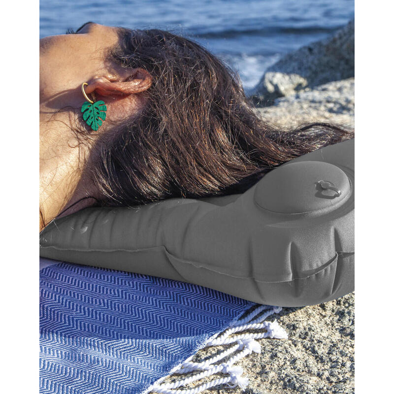 Almohada Auto-Inflable Sun & Surf Gris