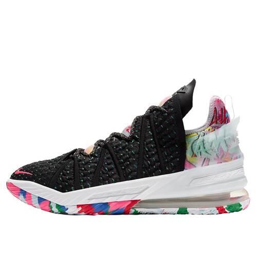 Nike - Chaussures Basketball Hommes Nike Lebron Xviii - Chaussures De Sport - Blanc|noir|rose - 46 - Decathlon