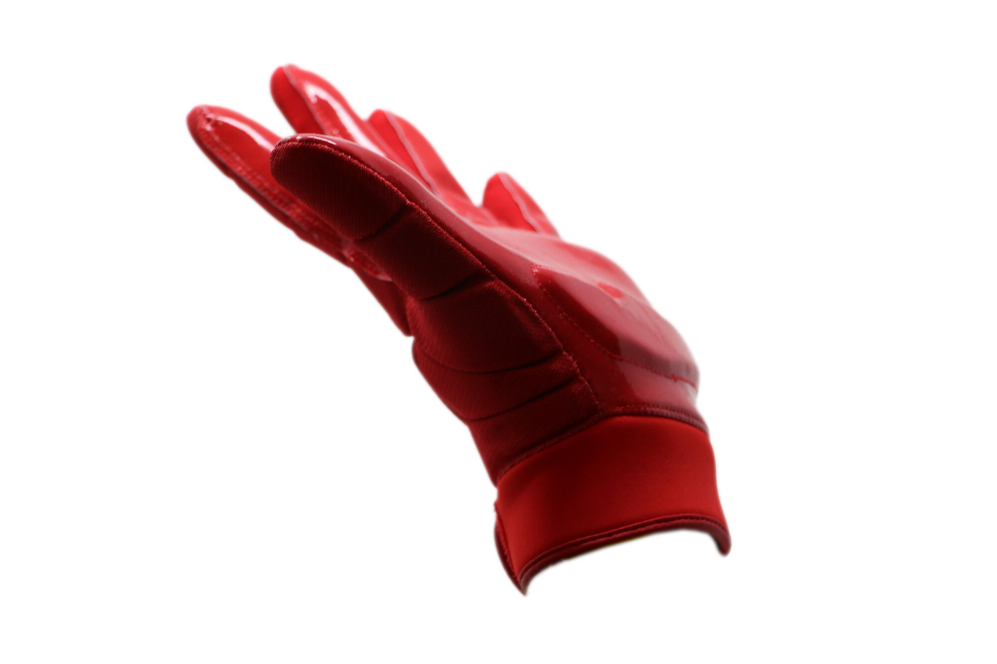 FKG-03 Red American football gloves for pro linebacker, LB, RB, TE 5/6