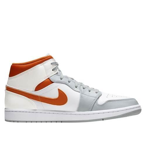 Herren universal Schuhe Nike Air Jordan 1 Mid Starfish Orange