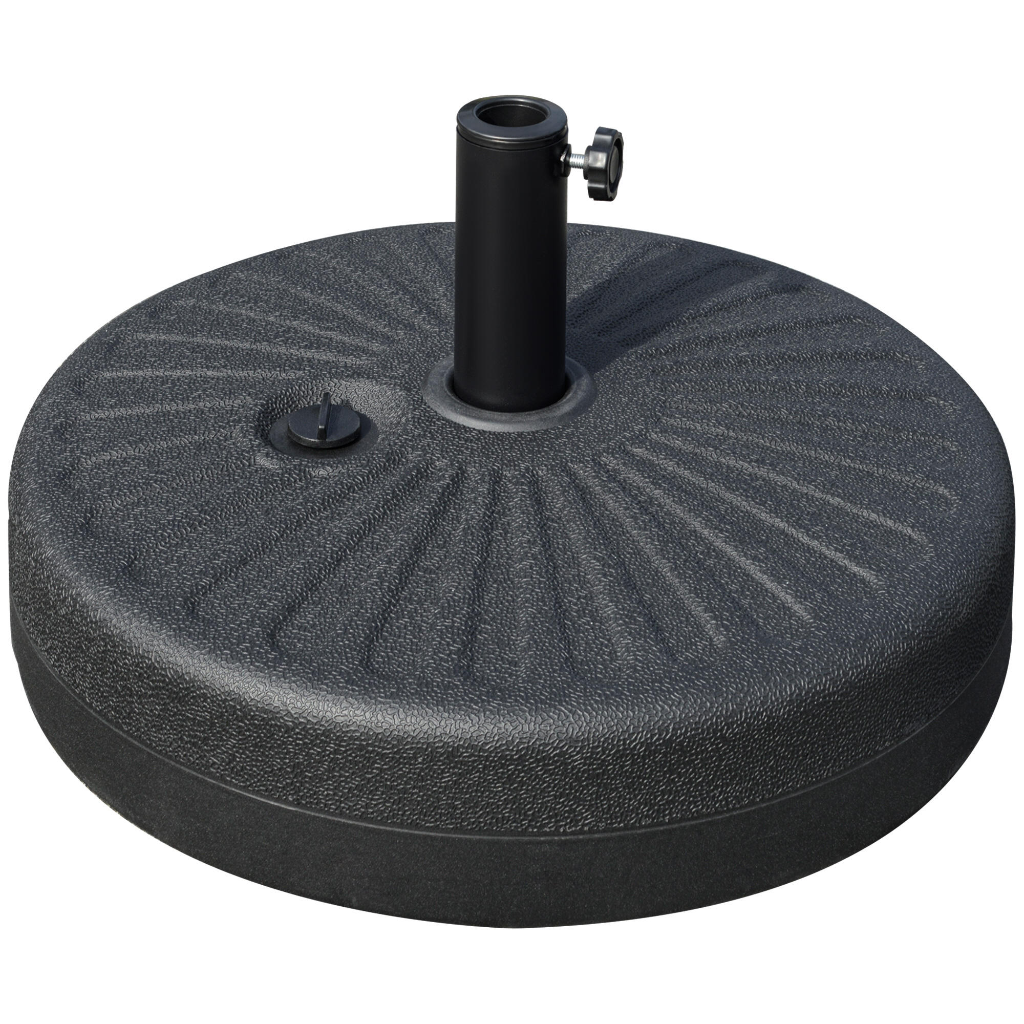 Base para chapéu de sol ø51x28cm preto outsunny