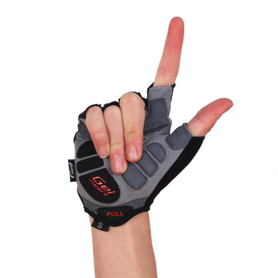 BG-04 Black Short competition cycling gloves 5/6