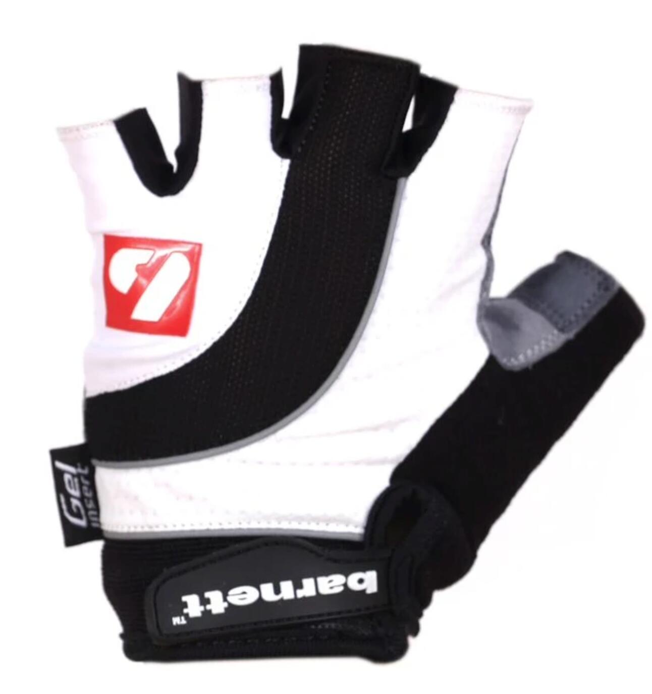 BG-04 Weiße kurze Wettkampf-Radhandschuhe 4/4
