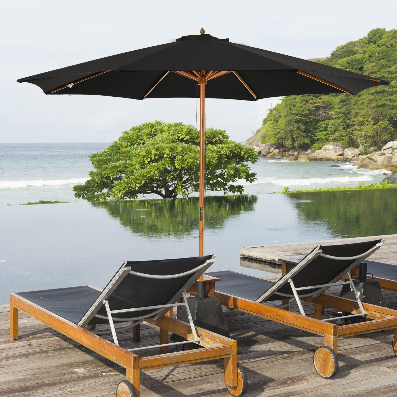 Sombrilla de camping Outsunny 300x300x250 cm Negro 5/7