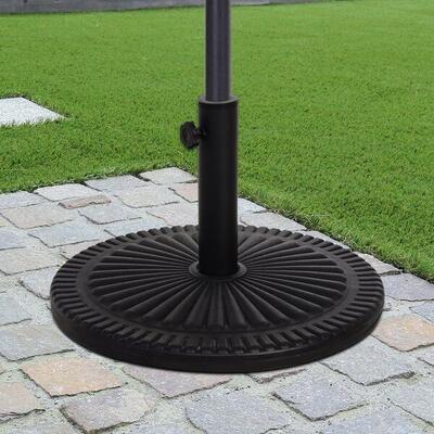 Base para Sombrilla de camping Outsunny Ø49x32 cm Negro