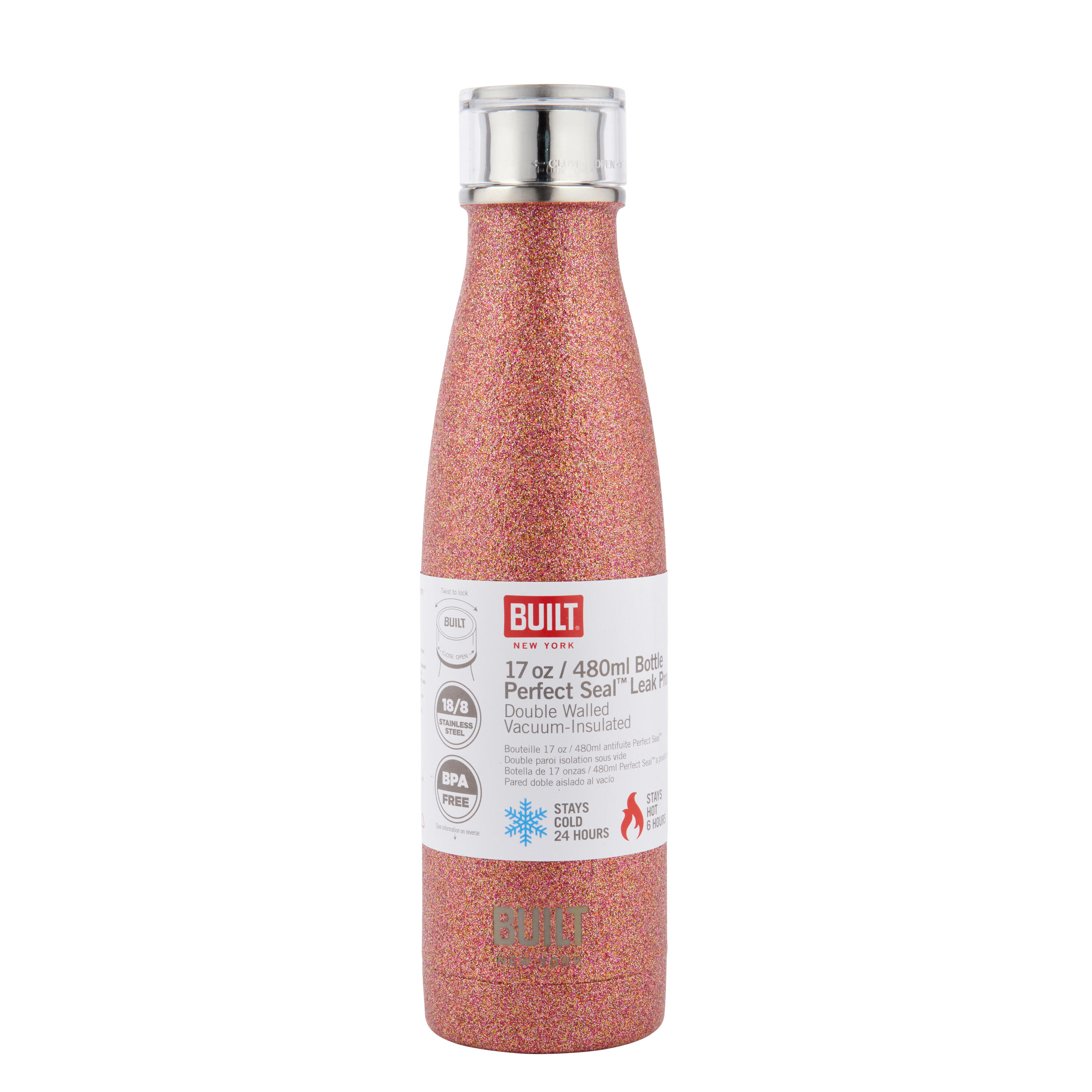 BUILT Garrafa term.50cl Rose Gold Glit - Built