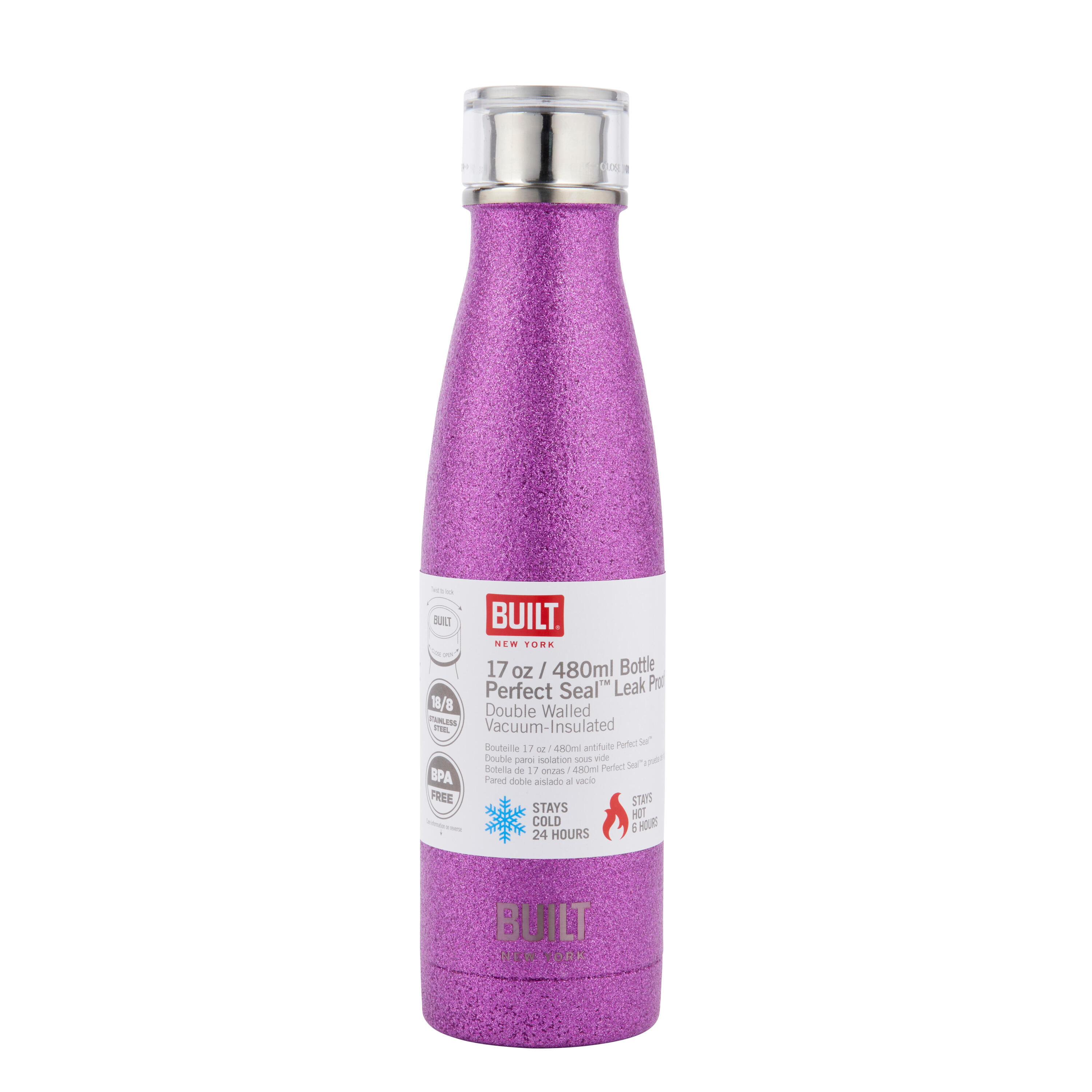 BUILT Garrafa term.50cl Purple Glit - Built