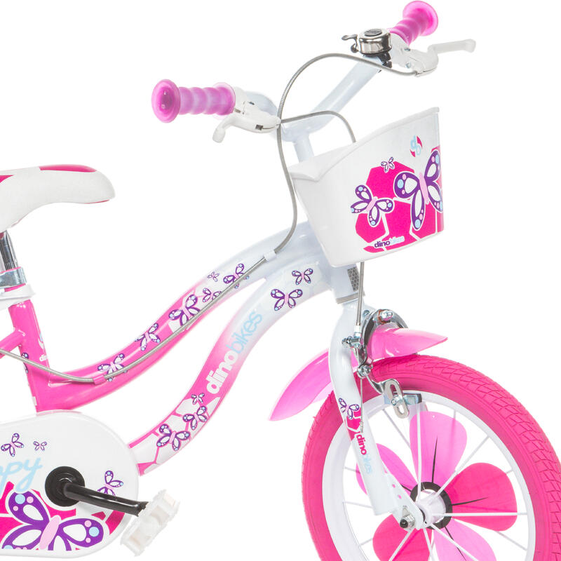 Bicicleta Niños 14 Pulgadas Flappy rosado 4-6 años