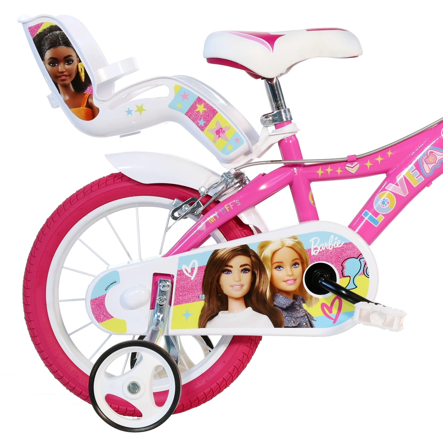 Bicicleta Niños 16 Pulgadas Barbie rosado 5-7 años 2/4