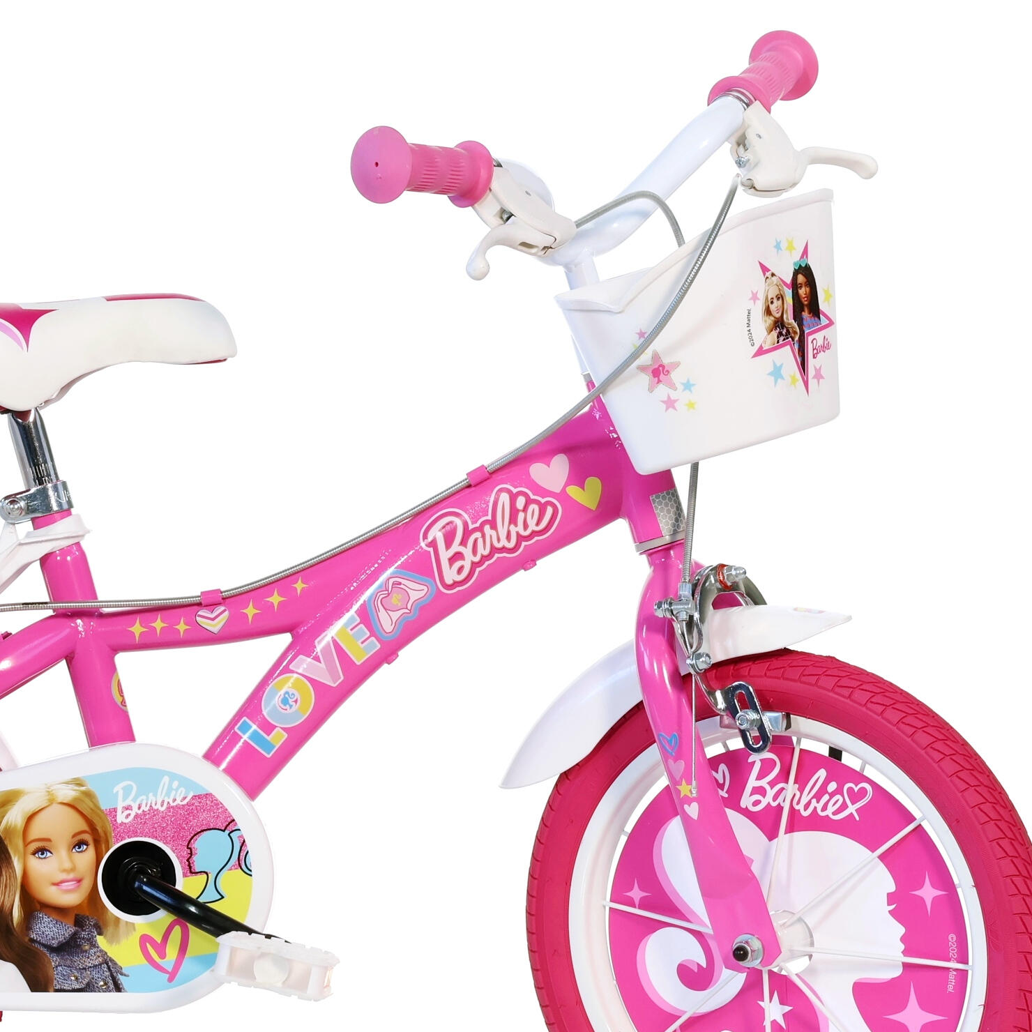 Bicicleta Niños 16 Pulgadas Barbie rosado 5-7 años 3/4