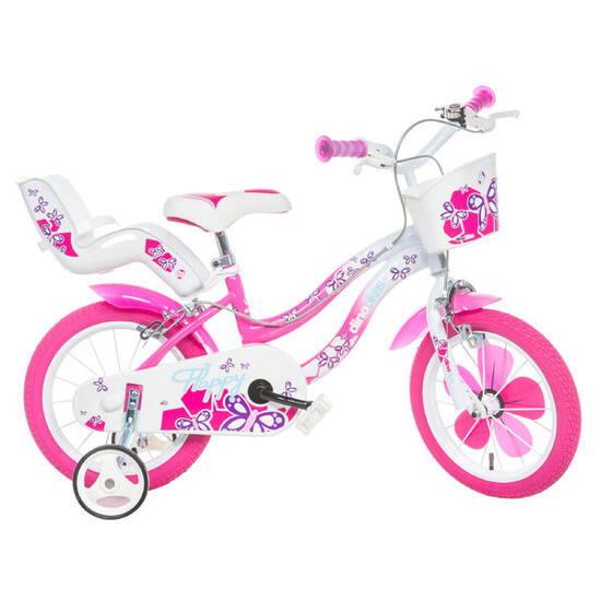 Bicicletta Bambina 12" Flappy 3 anni Bianco