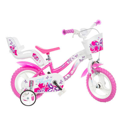 Bicicletta Bambina 12" Flappy 3 anni Bianco