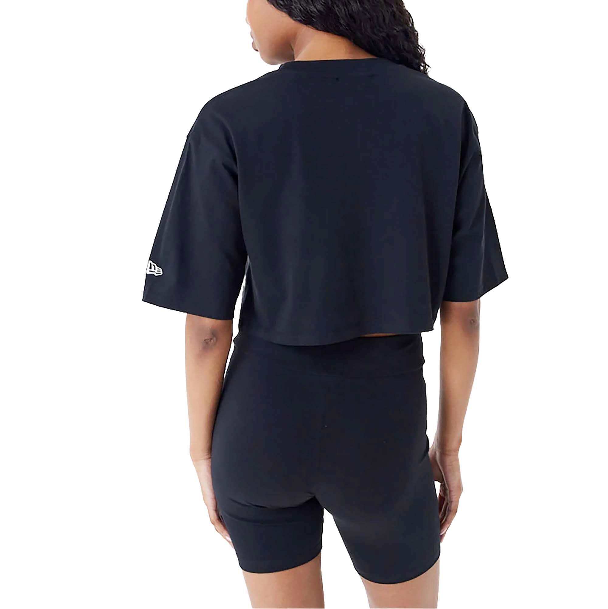T-Shirt New Era Mlb Le Crop Tee Neyyan Blkwhi Femme 4/5