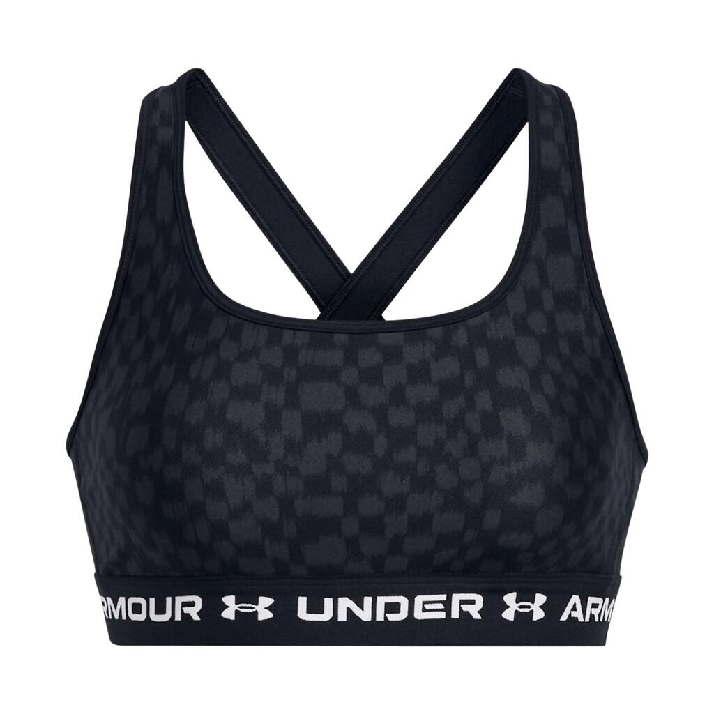 Under Armor Ua Crossback Mid Print Underwear Bras Woman