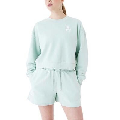 New era mlb le crop crew losdod fmtwhi sweatshirt vrouwen