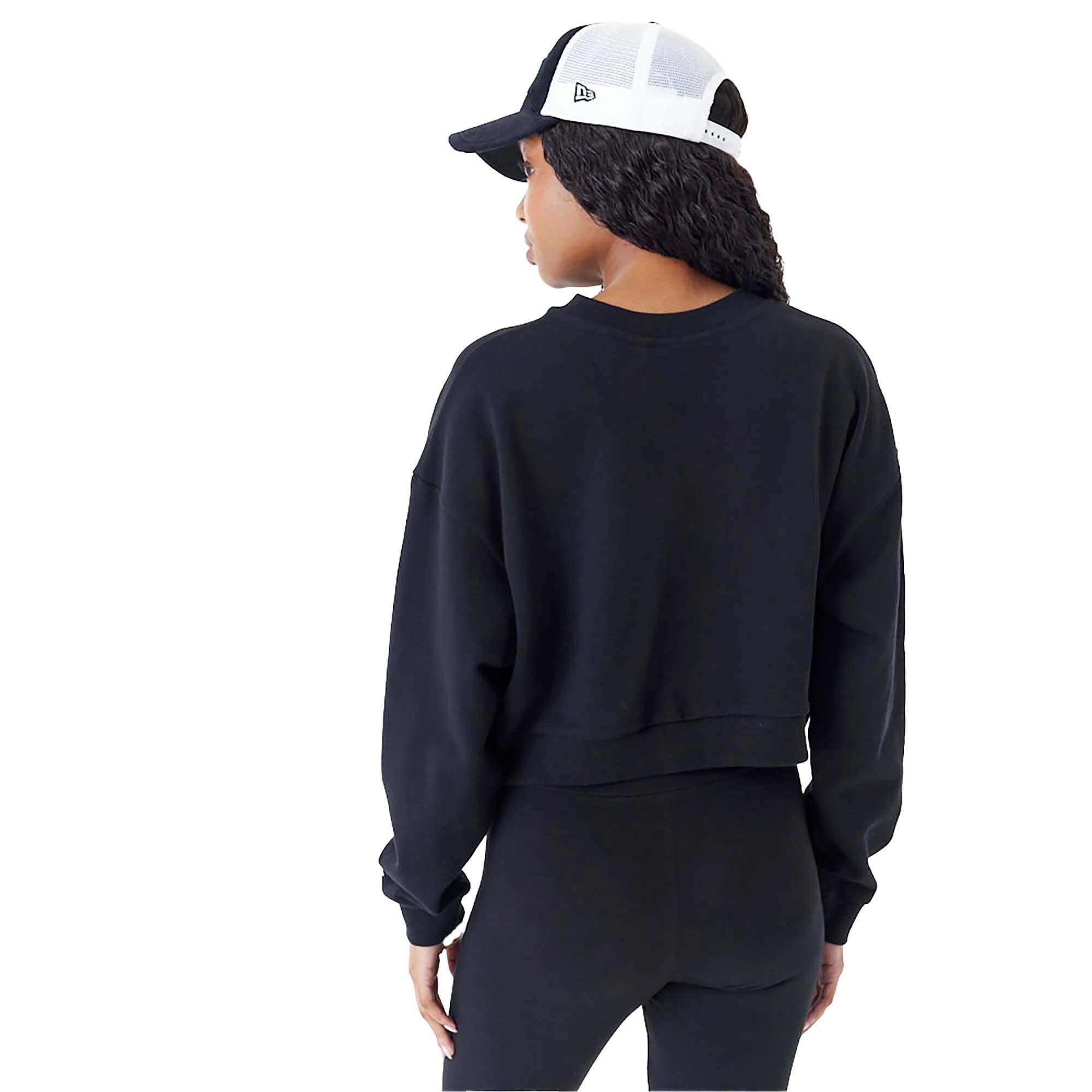 New Era Mlb Le Crop Crew Neyyan Blkwhi Sweatshirt Vrouwen 2/3