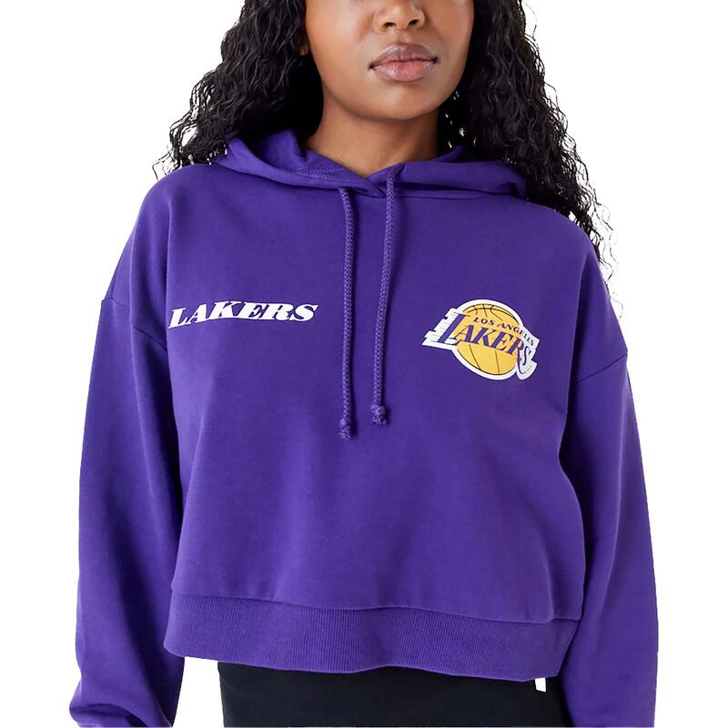 Sudadera New Era Nba Team Logo Crop Hoody Loslak Trpagd Mujer