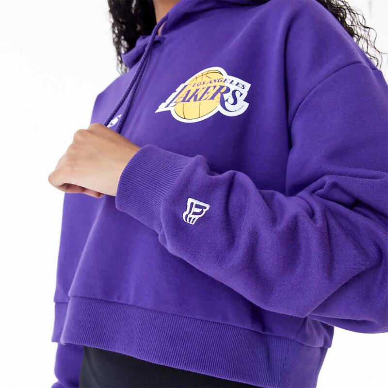 Sudadera New Era Nba Team Logo Crop Hoody Loslak Trpagd Mujer