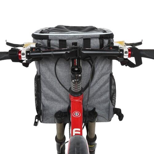 Cestino Bicicletta Per Animali - Per Cani Fino 5 Kg, Tessuto Oxford, Staccabile - Foto 9