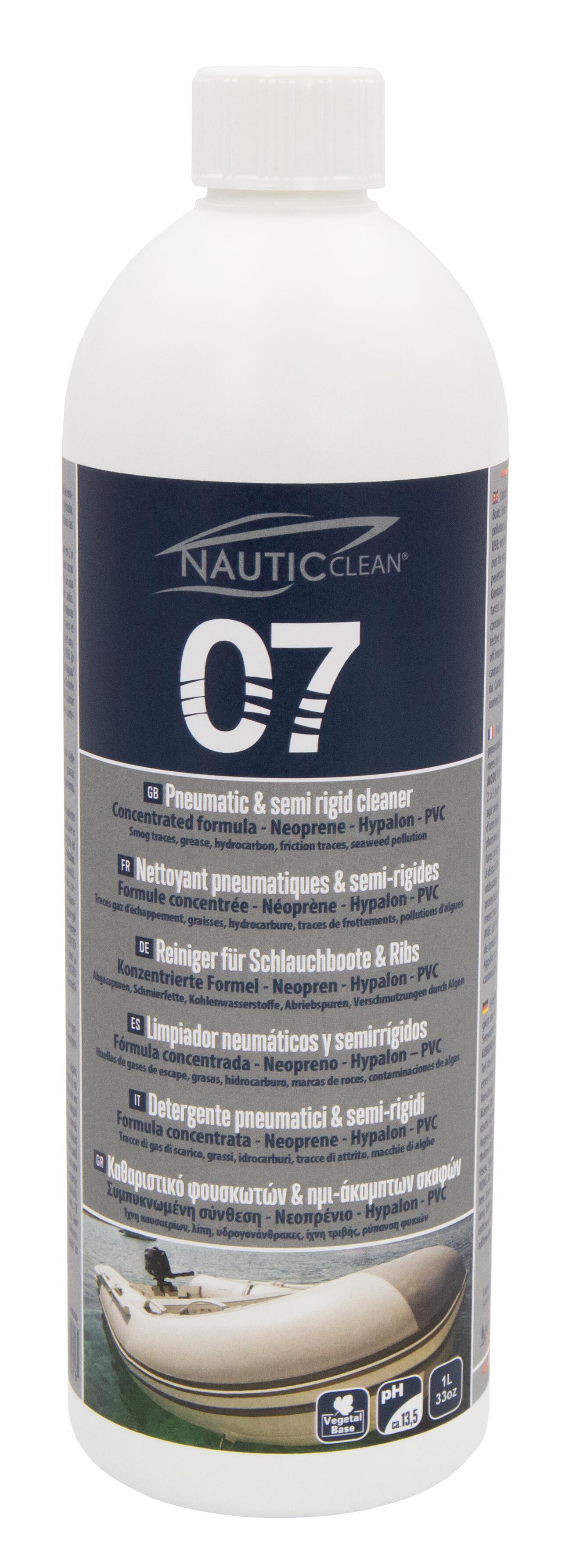 Limpa pneumaticos, pvc e hypalon: nautic clean 07 750ml