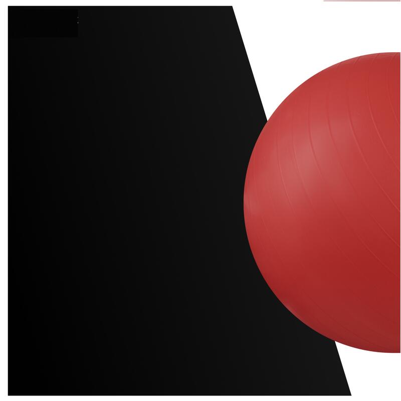 Fitnessbal - Yoga bal - Gymbal - Zitbal - 75 cm - Kleur: Rood